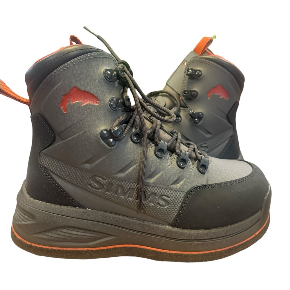 Simms Freestone Felt Sole Wading Boots Gunmetal Size 8 Men’s NWB $199